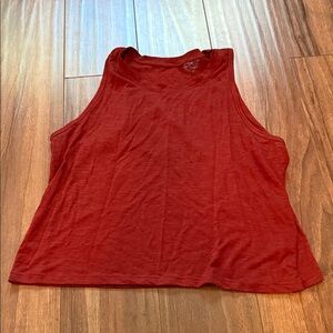 Women's Red Sleeveless Top